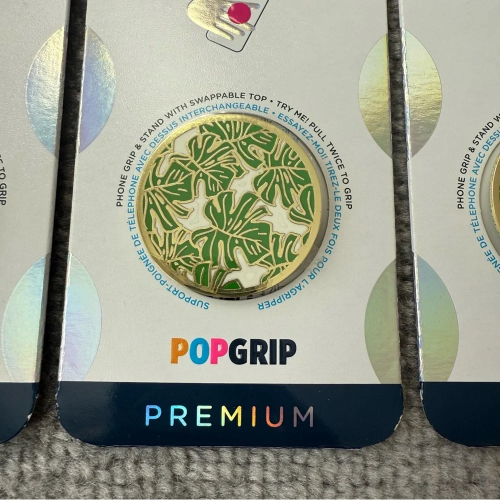 PopSockets Lot of 4 New Sealed Phone Grips Enamel Pop Sockets
